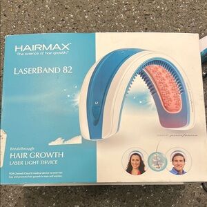 HairMax LaserBand 82 Hair Growth Device - Blue and White